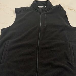 Men's Black Fleece Vest